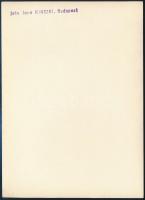 1933 Kinszki Imre (1901-1945) budapesti fotóművész hagyatékából, pecséttel jelzett vintage fotóművés...