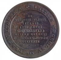 1865. "Kisapponyi Bartakovics Adalbert egri érsek papságának 50. évfordulója" Br emlékérem...