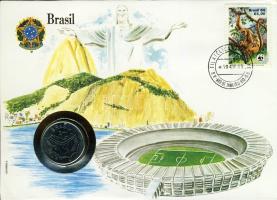 Brazília 1984. 50C érmes, bélyeges boríték T:1