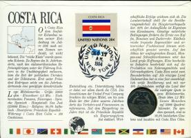 Costa Rica 1983. 5C érmes, bélyeges boríték T:1