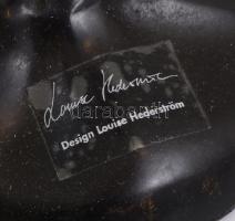 Louise Hederström design modern fém szobor. Jelzett. m: 43 cm