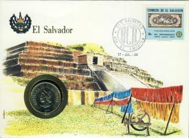 El Salvador 1984. 1C érmes, bélyeges boríték T:1