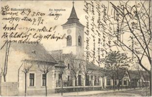 1913 Budapest XV. Rákospalota, Evangélikus templom. Fischer Dezső és Társa kiadása (felületi sérülés / surface damage)