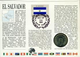 El Salvador 1984. 1C érmes, bélyeges boríték T:1