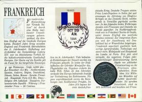 Franciaország 1980. 2Fr érmes, bélyeges boríték T:1