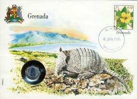 Grenada 1984. 1c érmes, bélyeges boríték T:1