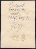 1929 Kinszki Imre (1901-1945) budapesti fotóművész hagyatékából, jelzés nélküli, de a szerző által f...