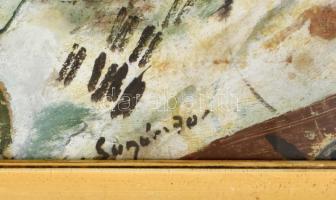 Sugár Gyula (1924-1991): "Dry". Olaj, farost, jelezve jobbra lent. Sérült (több helyen fes...