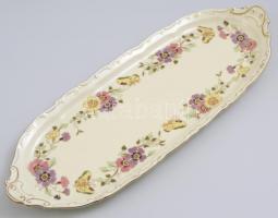 Zsolnay pillangó mintás porcelán készlet. Hat személyes süteményes készlet, vázák (15,16 cm) fogpisz...