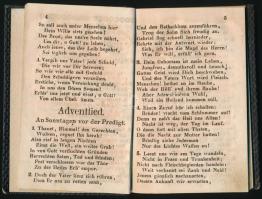 Andächtige Predigt- Mesz- und andere gelegenheitliche Lieder und Gebete. Komárom, é.n., Franciska We...