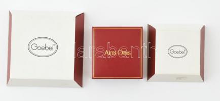 Goebel Artis Orbis porcelán ékszerek 3 db díszdobozokban. Hibátlanok. / 3 Goebel Artis Orbis jewelry...