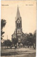 1917 Budapest XVII. Rákoscsaba, Református templom. Enger Simon kiadása (EK)