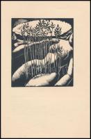 Radnóti Miklós: Újhold versek. Buday György hét, lapszámozáson belüli egészoldalas fametszetével és ...