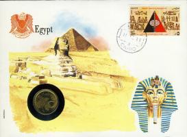 Egyiptom 1984. 5p érmés, bélyeges boríték T:1
