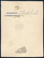 1929 Kinszki Imre (1901-1945) budapesti fotóművész hagyatékából, jelzés nélküli, de a szerző által d...