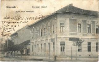 1908 Budapest XXIII. Soroksár, Fő utca, Stark István vendéglője, étterem. 549. Kohn és Grünhut kiadása (fl)