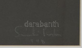 Szántó Piroska (1913-1998): Pávák párban. Pasztell, papír, jelzett, üvegezett keretben, 61,5×46,5 cm...