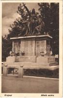 1937 Budapest XIX. Kispest, Hősök szobra, emlékmű
