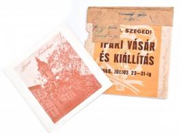 1960 Szegedi Szabadtéri játékok képes hanglemez. Borító sérült, hiányos, lemez jó állapotban