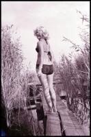 cca 1978 Velencei-tó; ,,hej mambó, leesett a bugyi és a melltartó"; szolidan erotikus felvétele...