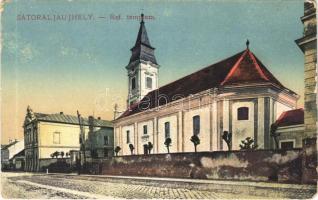 1928 Sátoraljaújhely, Református templom. Vasúti Levelezőlapárusítás 2069. 1917. (EM)