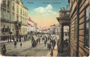 1916 Sopron, Várkerület. Blum Náthán és Fia kiadása (kopott sarkak / worn corners)