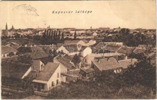 1922 Kaposvár, látkép. Szabó Lipót kiadása (EB)