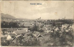 1911 Solymár, látkép. Valasek Sándor fényképész kiadása (ázott sarkak / wet corners)