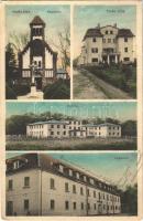 1935 Harkány, Kápolna, Török villa, Szálloda, Újszálló. Bartl Róbert kiadása (EK)