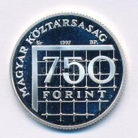 1997. 750Ft Ag "Labdarúgó VB" T:PP fo.
Adamo EM148