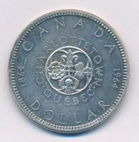 Kanada 1964. 1$ Ag Charlottetown T:2  Canada 1964. 1 Dollar Ag Québec - Charlottetown C:XF Krause KM#58
