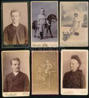 cca 1880-1900 14 db vizitkártya sok féle magyar fotósok műterméből