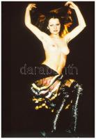 cca 1982 Indul a mandula, szolidan erotikus felvételek, 6 db vintage DIAPOZITÍV, 24x36 mm