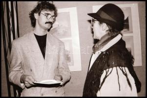 1991 Kecskemét, a Magyar Fotográfiai Múzeum megnyitásán készült riport, 31 db vintage NEGATÍV Vincze...