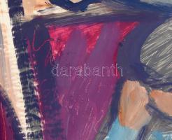 Csepeli Németh Miklós (1934-2012): Aktmodell, 1964. Olaj, papír, kartonra kasírozva, jelezve és datá...