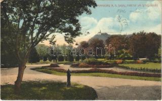 1916 Maribor, Marburg; Partie im Stadtpark / park (EK)