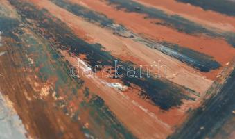 Csepeli Németh Miklós (1934-2012): Színes kép, 1966. Olaj, papír, kartonra kasírozva, jelezve és dat...