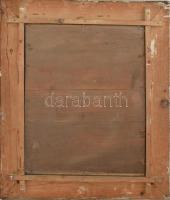 Lotz Károly (1833-1904): Freskóterv. Akvarell, papír, Jelzett. Üvegezett keretben. 33x41 cm / Waterc...