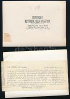 cca 1900 Sziám, 5 db vintage sajtófotó idegen nyelveken feliratozva - táncosok, temetés, szobrok, ri...