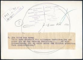 cca 1942 Beduin háremhölgyek a sivatagból, 2 db vintage sajtófotó, német nyelven feliratozva, a TEMP...