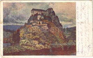 1921 Árvaváralja, Oravsky Podzámok; Árva vára, híd / Oravsky hrad / Burgschloss Árva / castle, bridge s: Karel Pospísil (EB)