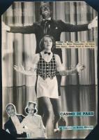 Al Jolson és Ruby Keeler előadóművészekről készült vintage KOLLÁZS, Pánczél György (1920-?) filmtörténész hazai és nemzetközi filmfotó és színházifotó gyűjteményéből, 20,5x14,5 cm