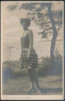 1923 Balatonkenesén készült privát vintage fénykép, feliratozva, datálva, szélén kisebb sérülések, 14x9 cm