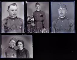 cca 1944 és 1948 között készült felvételek katonákról, Mosonyi Antalné (?-?) kiskunfélegyházi fényké...