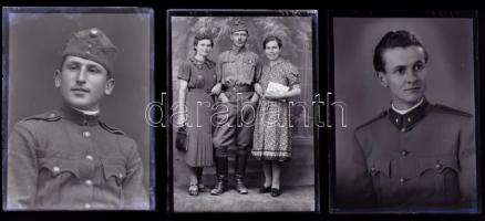 cca 1944 és 1948 között készült felvételek katonákról, Mosonyi Antalné (?-?) kiskunfélegyházi fényké...