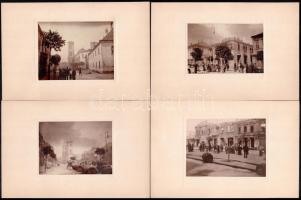 1917 május 21. Gyöngyös égése (fotómappa); Kerny István (1879-1963) budapesti fotóművész hagyatékábó...