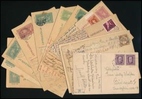 1928-1953 Régi levelezőlapok, személyes hangvételű üzenetekkel, 15 db