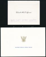 8 db névjegykártya és üdvözlőkártya, különböző időszakokból (Dr. Rausnitz Pál, Novotny Rezső, stb.)