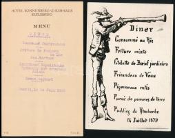 7 db étlap, közte reprint és fotózott kiadás