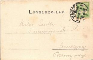 Veszprém, a Püspöki jószágkormányzóság épülete. Krausz A. kiadása (EB)